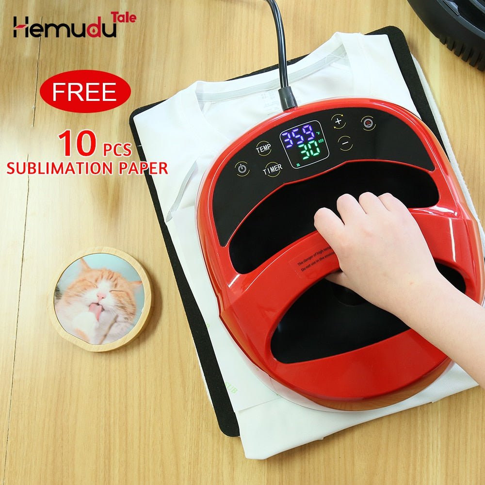 craftercuts Mini Portable Heat Press Machine Sublimation Digital Transfer Printing Machine A3/A4 for T-shirts Transfer and Ironing HOME DIY