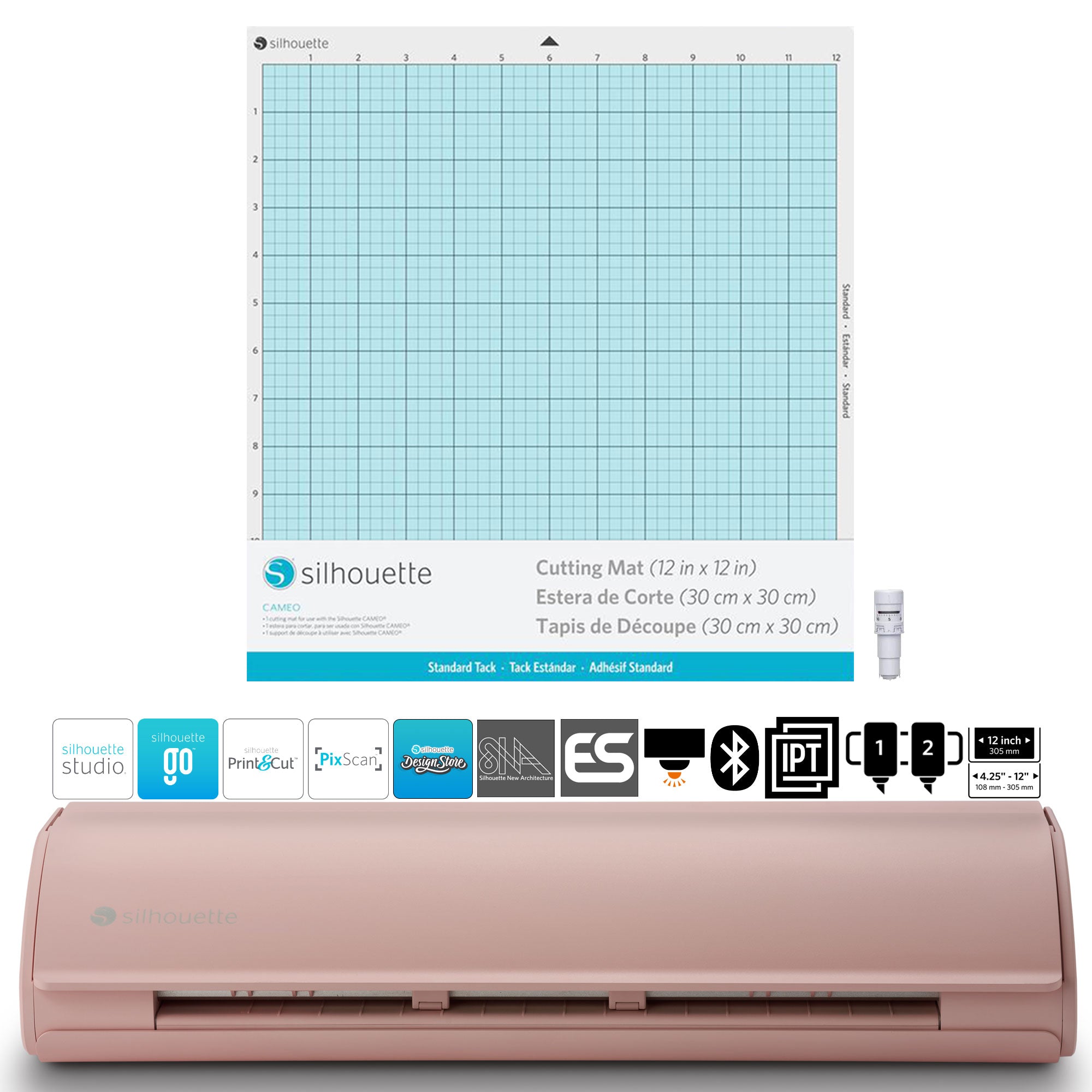 Silhouette CAMEO 5 12 Wide Format Plotter- Matte Pink