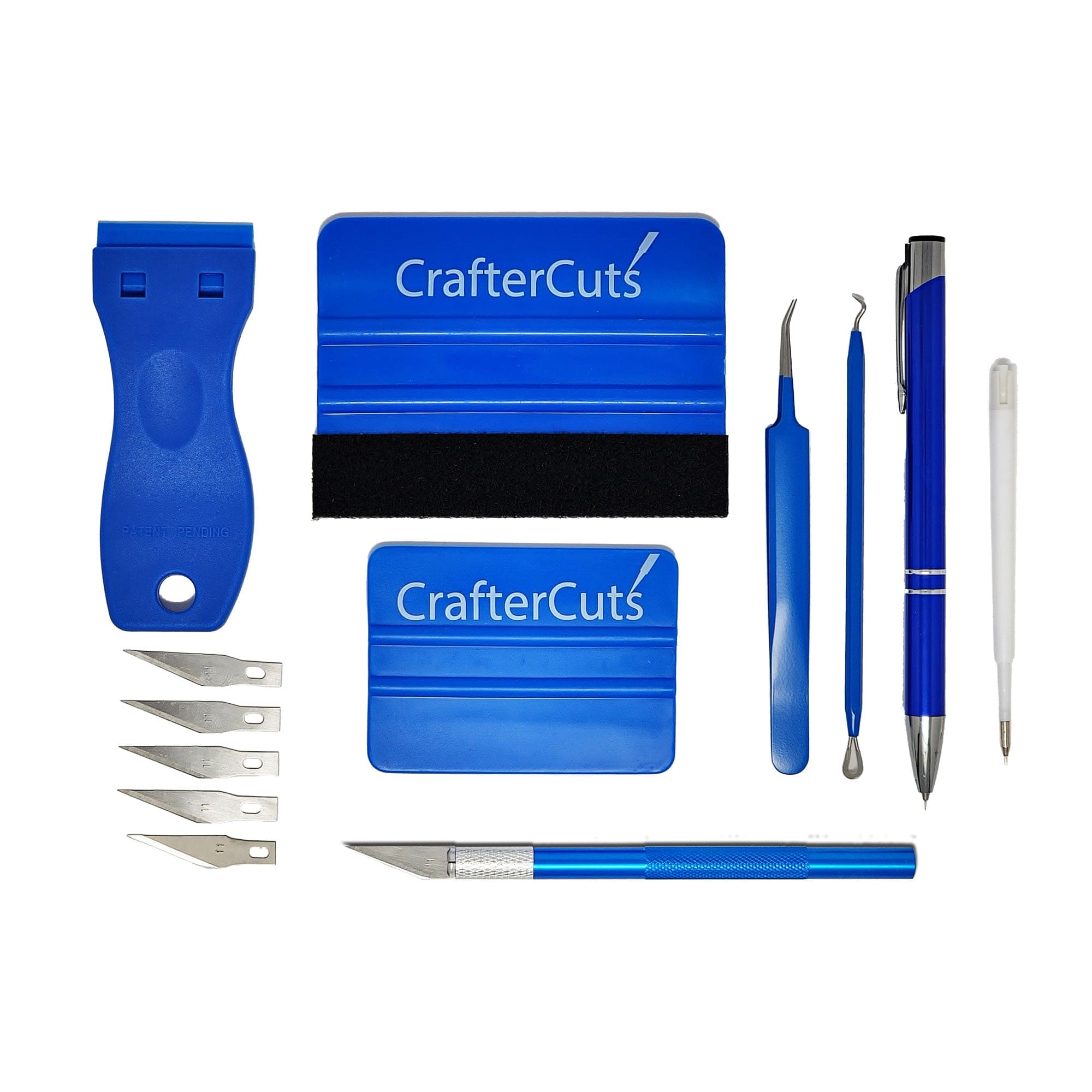 craftercuts Tools Blue CrafterCuts 7 Piece Vinyl Tool Kit