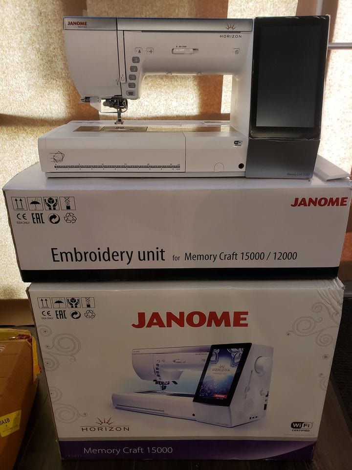 Janome Janome MC15000 V3 With Embroidery Unit (Used)