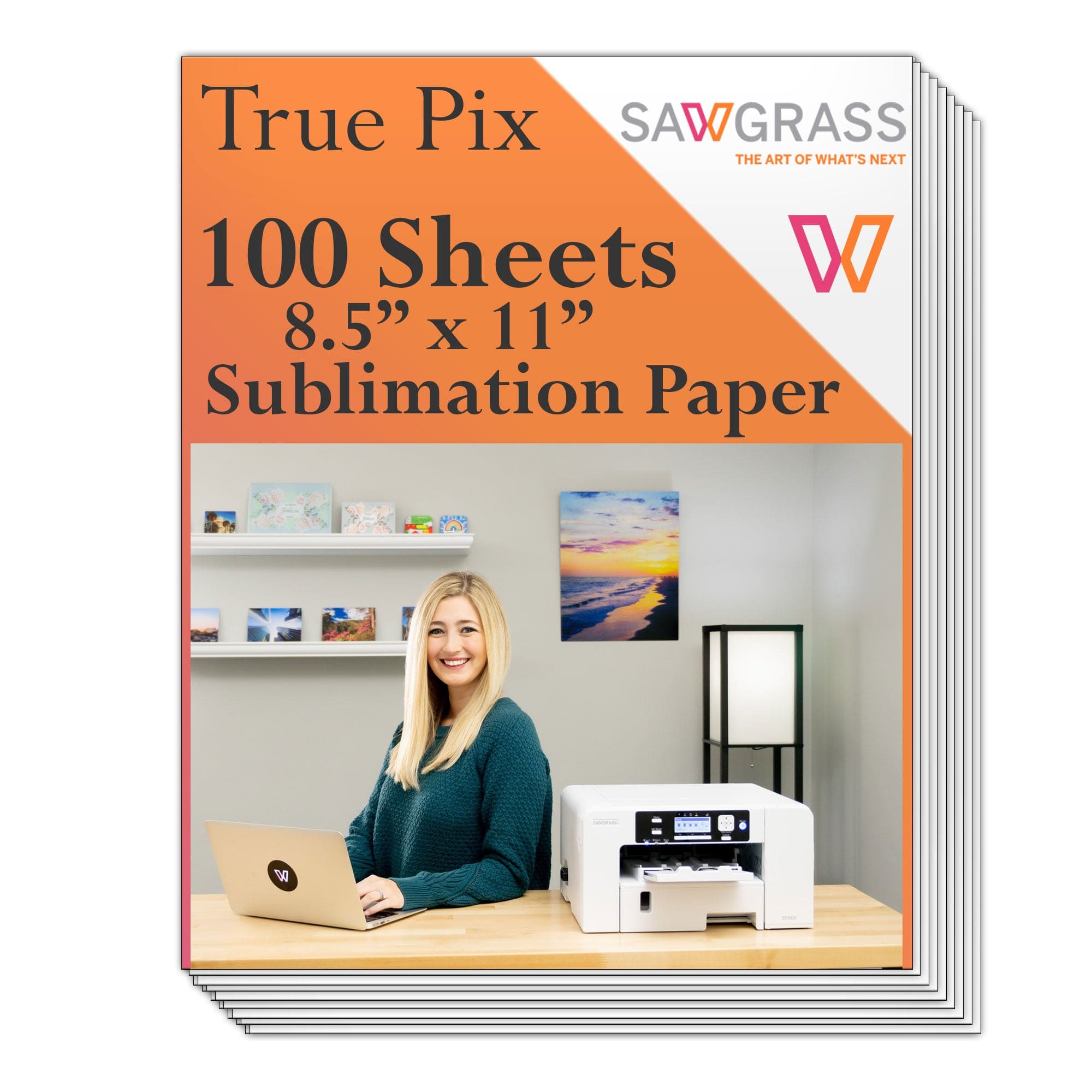 Sawgrass Virtuoso SG1000 Sublimation Printer & Heat Press Bundle - Starter Ink Set - 20ml