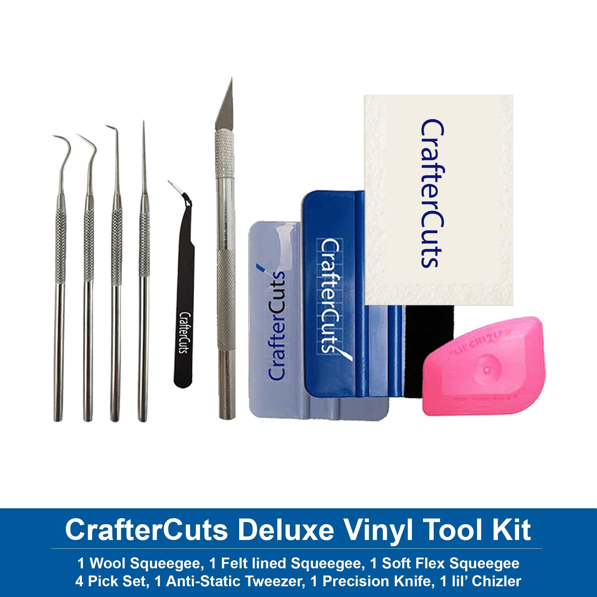 Silhouette America Craft Cutters Silhouette Cameo 4 White Bundle with Vinyl and  Heat Transfer Starter Kits, Bonus Autoblade, 24 Pack of Pens, Vinyl Tool Kit, 120 Exclusive Designs