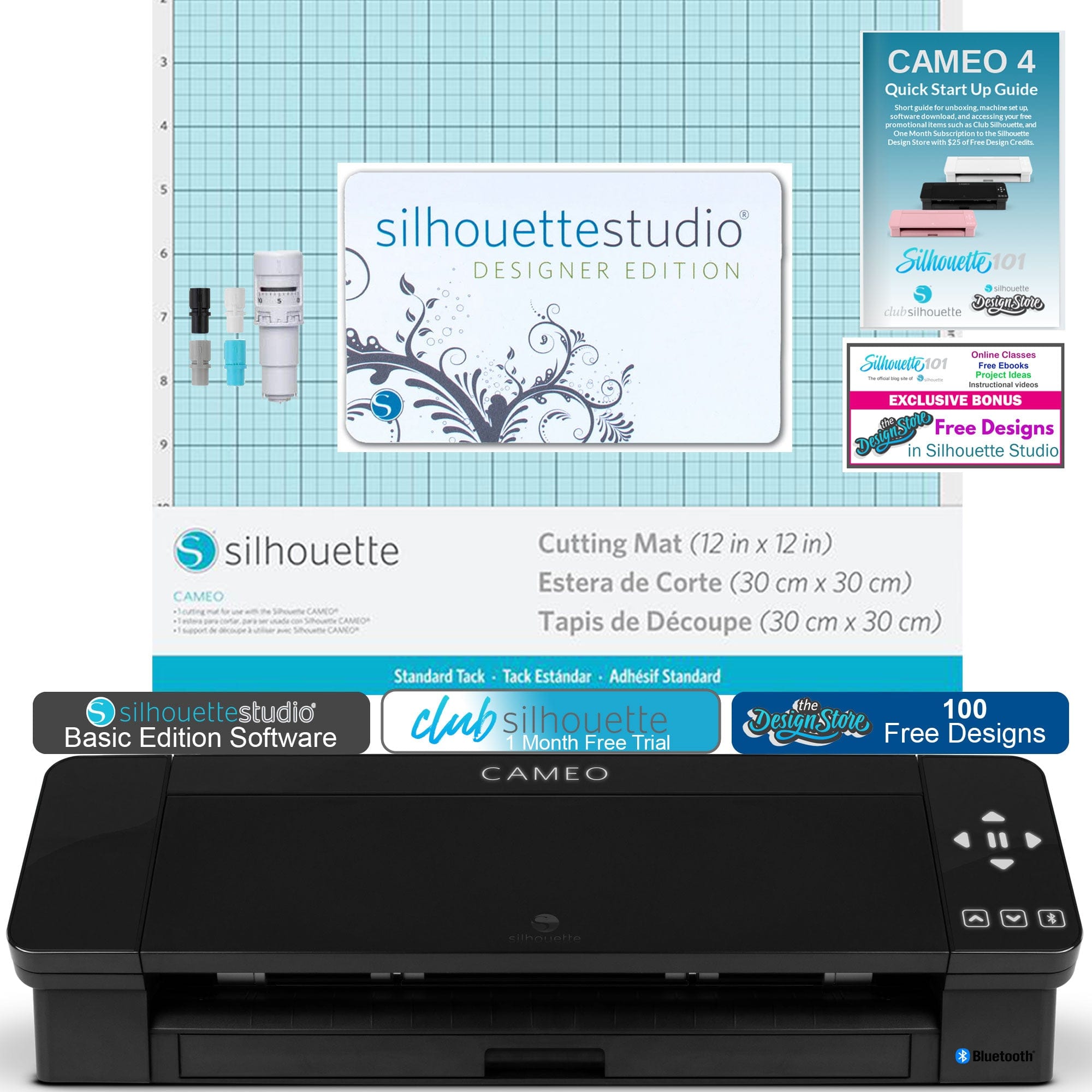 🔥SALE🔥 SILHOUETTE CAMEO 4 - BLACK (Includes over $150 added