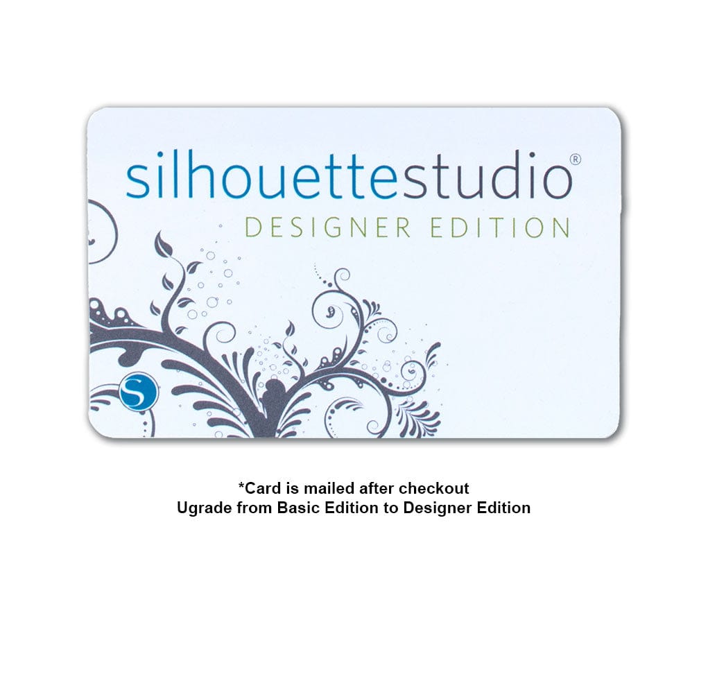 Silhouette America Software & Downloads Silhouette Studio Designer Edition license key card (Physical card)
