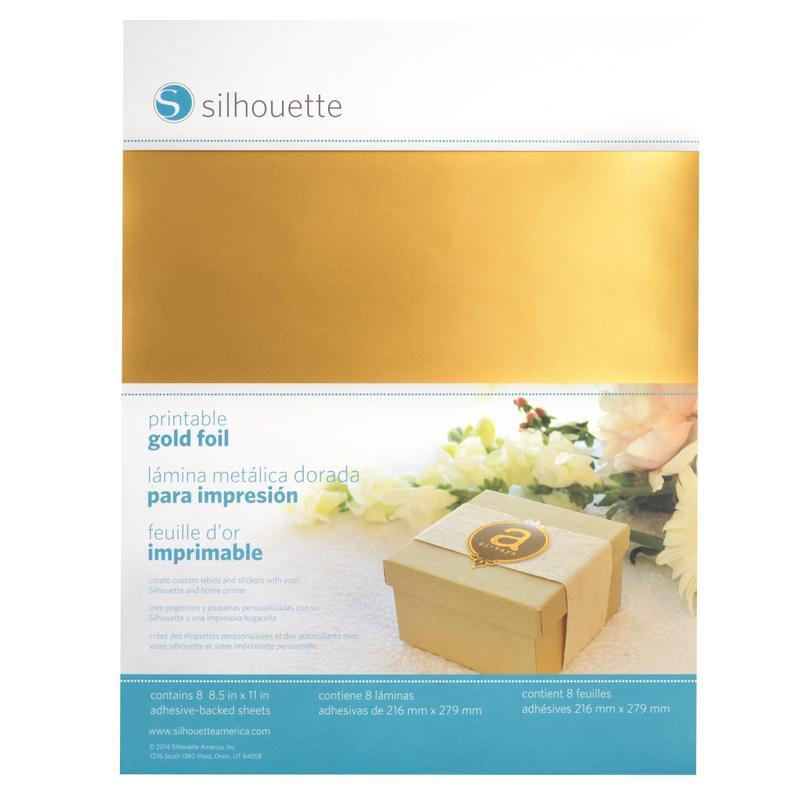 Silhouette America Specialty Media Silhouette printable gold foil MEDIA-GLD-ADH-3T