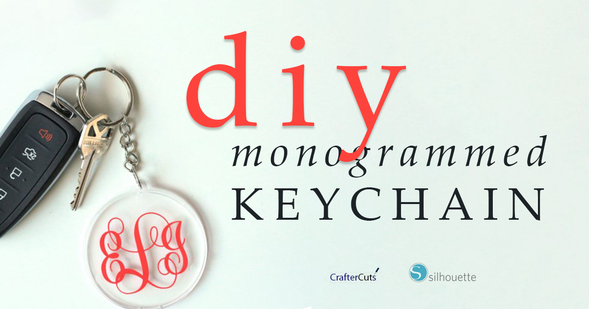 DIY Monogrammed Key Chain Vinyl Project