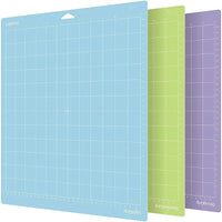 craftercuts 1/3Pcs New Mixed Color Engraving Machine Base Plate Cutting Mat for Cricut/cameo 4 with Adhesive Pvc Cutting Mats 33X35Cm