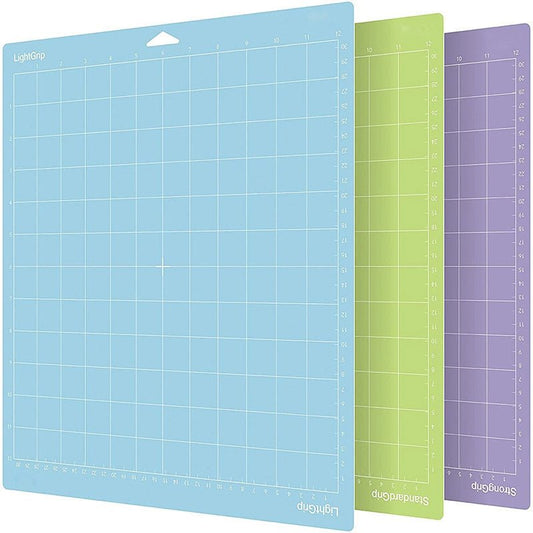 craftercuts 1/3Pcs New Mixed Color Engraving Machine Base Plate Cutting Mat for Cricut/cameo 4 with Adhesive Pvc Cutting Mats 33X35Cm