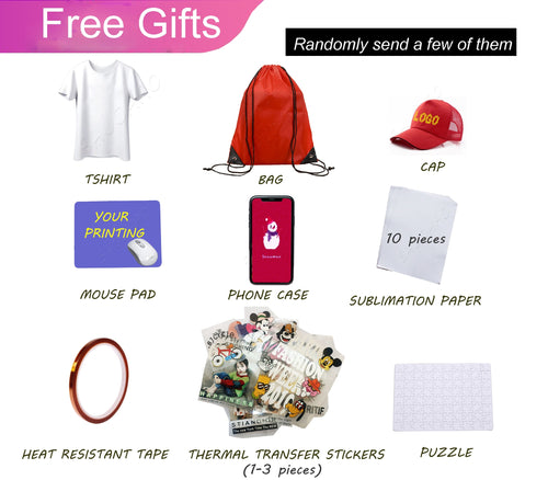 craftercuts 15 In 1 Combo Muntifunctional Sublimation Heat Press Machine T shirt Heat Transfer Printer For Mug/Cap/football/bottle/pen/shoes