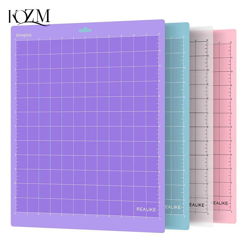 craftercuts 1pcs 12x12in Cameo Silhouette Engraving Machine Base Plate Tool Pad Cutting Mat for Cricut/Cameo 4 Adhesive PVC Cutting Mats