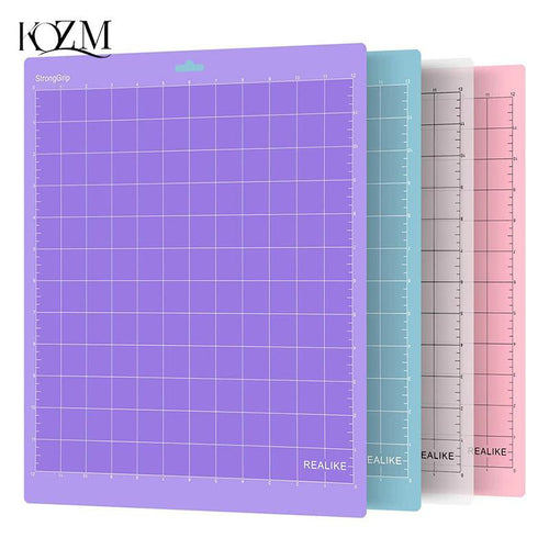 craftercuts 1pcs 12x12in Cameo Silhouette Engraving Machine Base Plate Tool Pad Cutting Mat for Cricut/Cameo 4 Adhesive PVC Cutting Mats