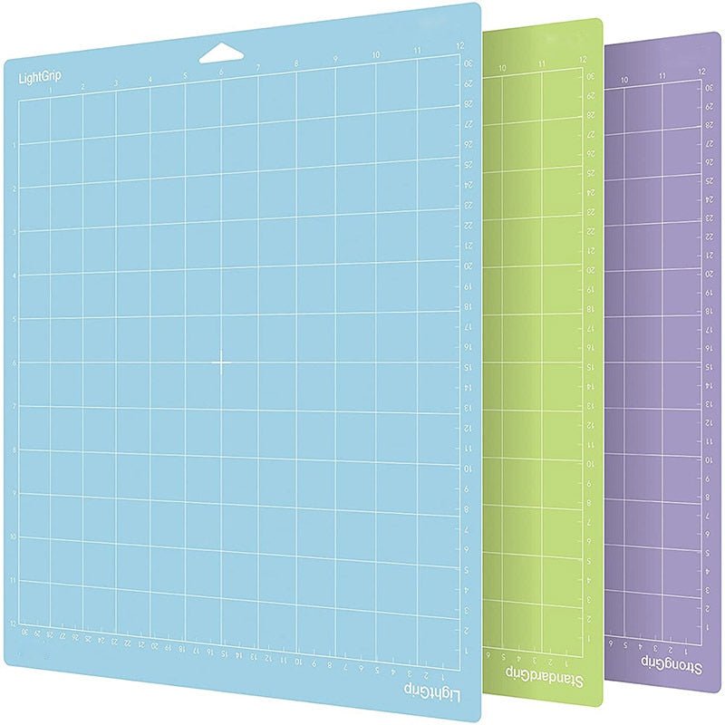 craftercuts 3pc 1/3Pcs New Mixed Color Engraving Machine Base Plate Cutting Mat for Cricut/cameo 4 with Adhesive Pvc Cutting Mats 33X35Cm