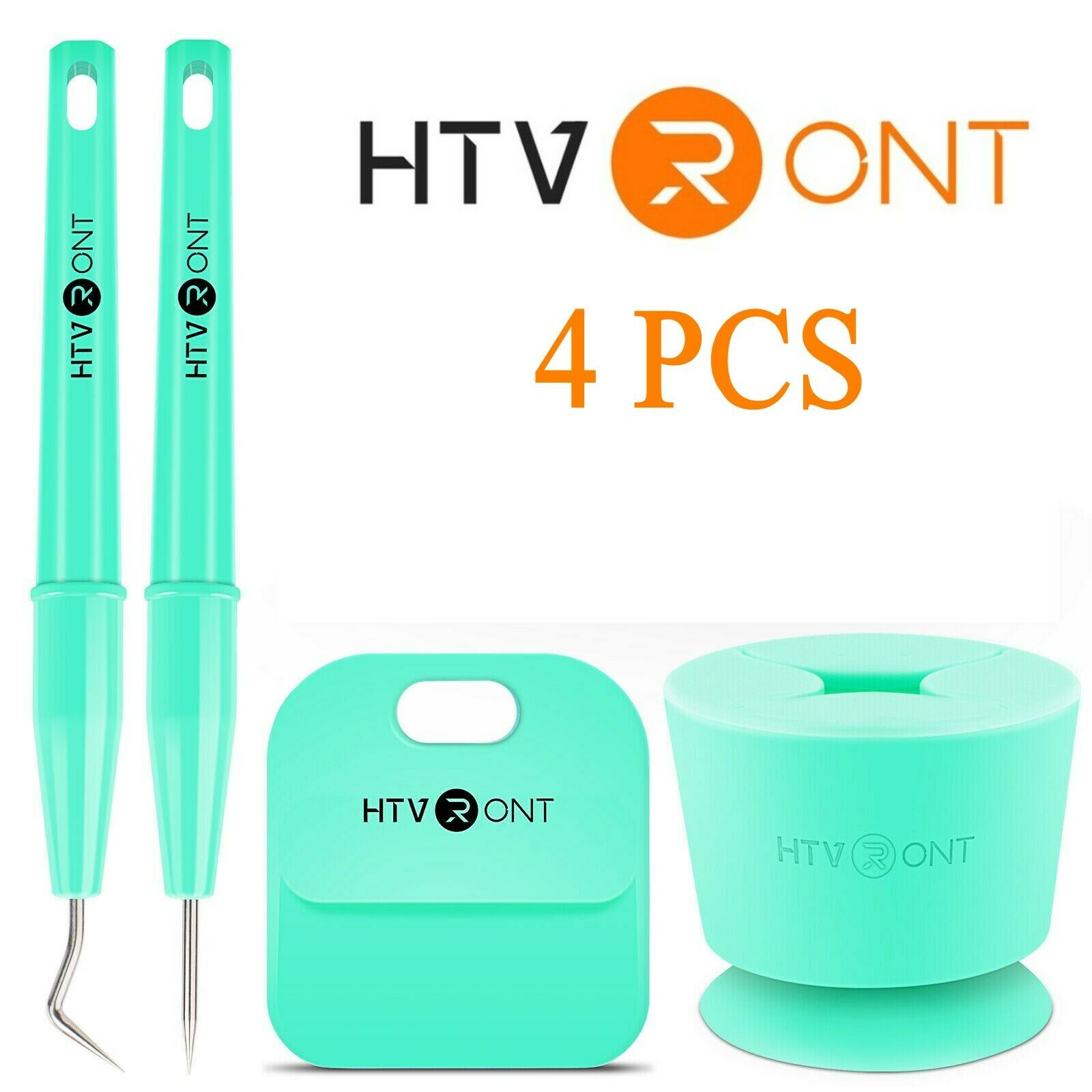 craftercuts 4pc / France HTVRONT 4 PCS DIY Craft Weeding Tools Kit for Heat Transfer Vinyl Adhesive Vinyl For Cricut Silhouette Cameo Accessories Set