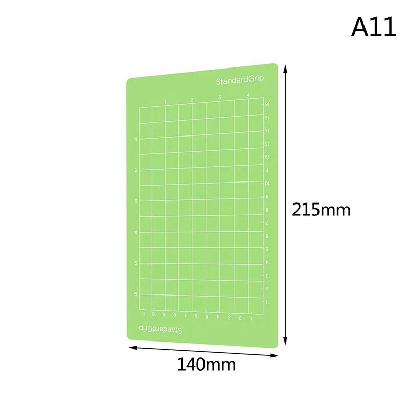 craftercuts 6.5x4.5inch 1pcs 12x12in Cameo Silhouette Engraving Machine Base Plate Tool Pad Cutting Mat for Cricut/Cameo 4 Adhesive PVC Cutting Mats