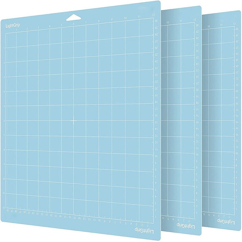 craftercuts Blue 3pc 1/3Pcs New Mixed Color Engraving Machine Base Plate Cutting Mat for Cricut/cameo 4 with Adhesive Pvc Cutting Mats 33X35Cm
