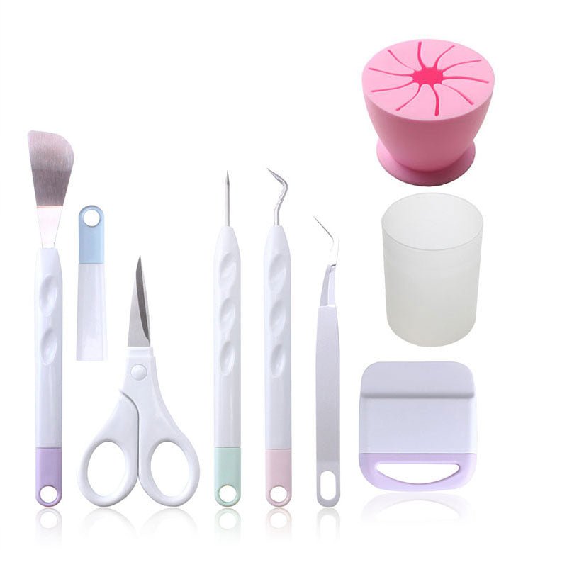 craftercuts E / CN Vinyl Weeding Tool Precision Tweezer Weeder Scraper Silhouette Cameo Tool DIY Cardstock Craft Kit for Cricut Machine Accessory