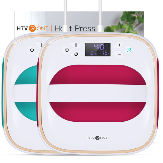 craftercuts HTVRONT 10X10inch Square Heat Press Machine T-shirts Printing DIY Iron On HTV Vinyl Sublimation Paper for Clothes Bags Hat Shoes