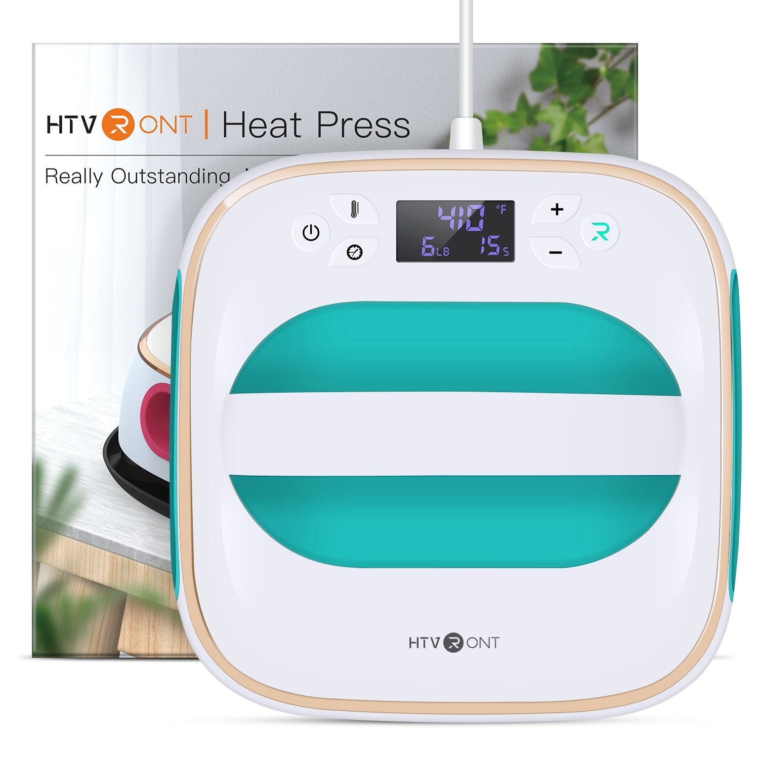 craftercuts Mint green / AU / United Kingdom HTVRONT 10X10inch Square Heat Press Machine T-shirts Printing DIY Iron On HTV Vinyl Sublimation Paper for Clothes Bags Hat Shoes