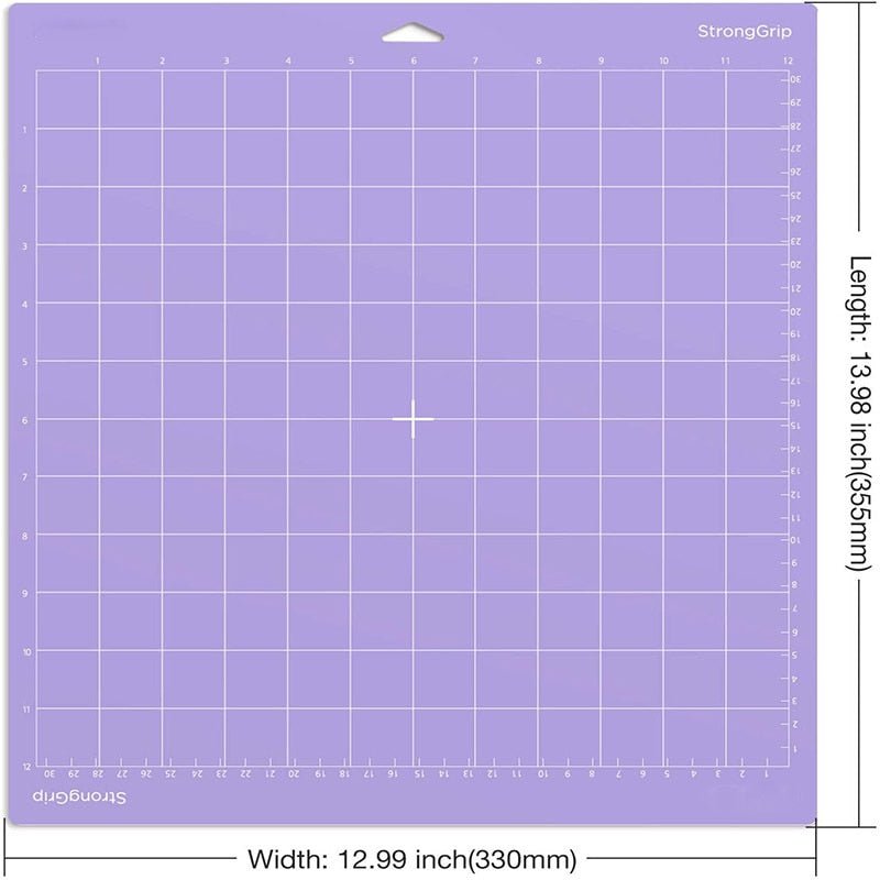 craftercuts Purple 1/3Pcs New Mixed Color Engraving Machine Base Plate Cutting Mat for Cricut/cameo 4 with Adhesive Pvc Cutting Mats 33X35Cm