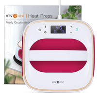 craftercuts Raspberry red / UK / SPAIN HTVRONT 10X10inch Square Heat Press Machine T-shirts Printing DIY Iron On HTV Vinyl Sublimation Paper for Clothes Bags Hat Shoes