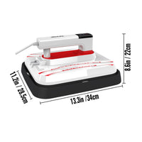 craftercuts Red (12x10 Inch) / Russian Federation VEVOR Portable Heat Press 7x8Inch/ 12x10 Inch Digital Mini Easy Sublimation Machine with Sensitive Touch Screen for T-shirts DIY