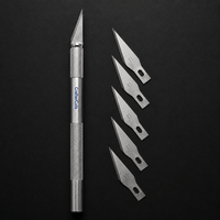 CrafterCuts Tools CrafterCuts Precision Craft Knife with 5 Replacement Blades – Hobby Knife for Cricut, Silhouette, Vinyl, Paper, Cardstock, Stencils, Scrapbooking, Model Building & DIY Crafts