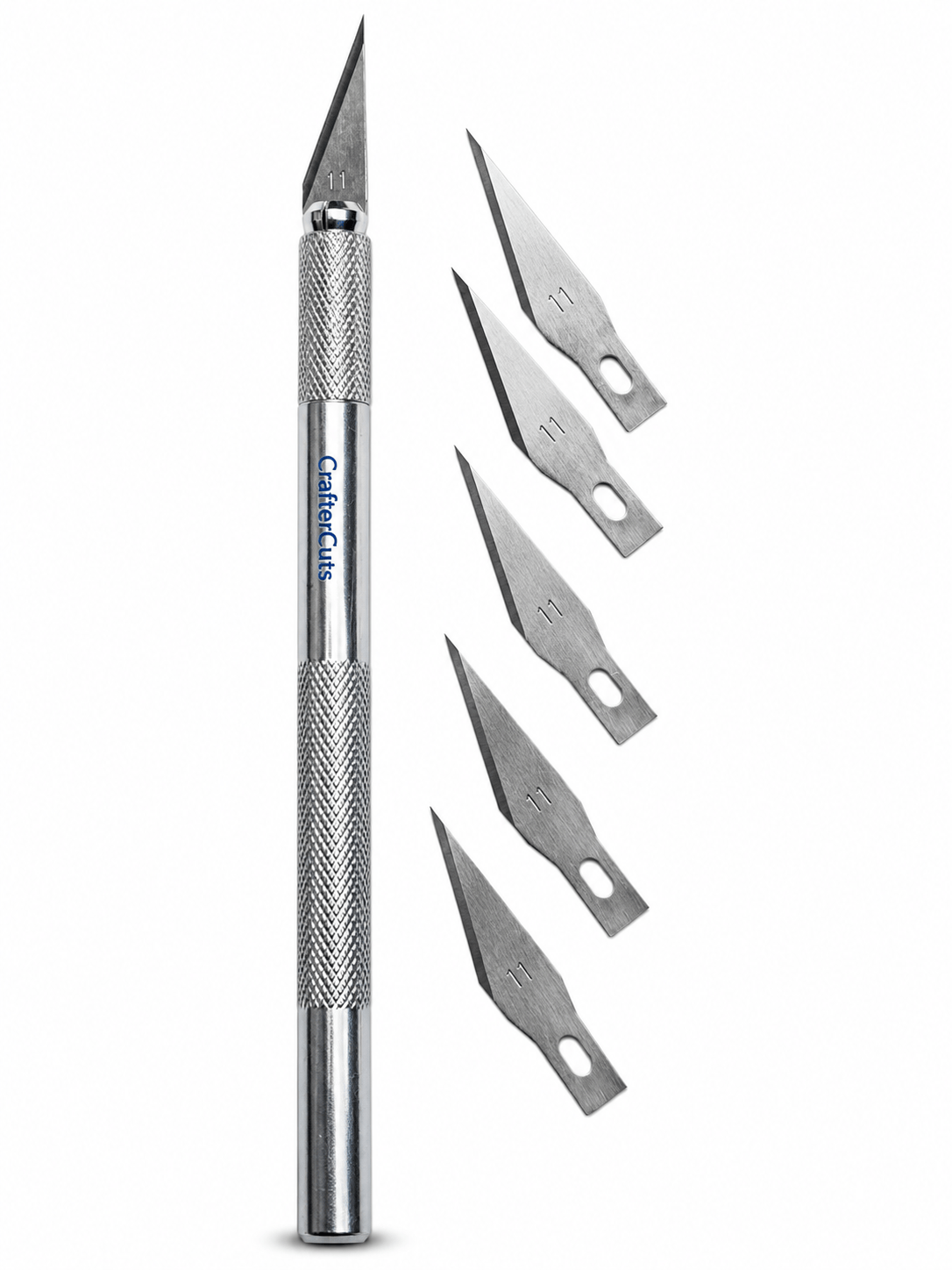 CrafterCuts Tools CrafterCuts Precision Craft Knife with 5 Replacement Blades – Hobby Knife for Cricut, Silhouette, Vinyl, Paper, Cardstock, Stencils, Scrapbooking, Model Building & DIY Crafts