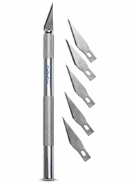 CrafterCuts Tools CrafterCuts Precision Craft Knife with 5 Replacement Blades – Hobby Knife for Cricut, Silhouette, Vinyl, Paper, Cardstock, Stencils, Scrapbooking, Model Building & DIY Crafts