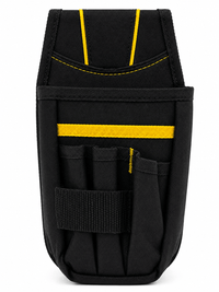 CrafterCuts Tools CrafterCuts Tool Belt Pouch with Heavy-Duty Belt Clip – Electrician Tool Pouch, Vinyl Installer Tool Pouch, Carpenter Tool Pouch, Tape Measure Holder, Utility Knife Holder, Contractor Work Belt Organizer