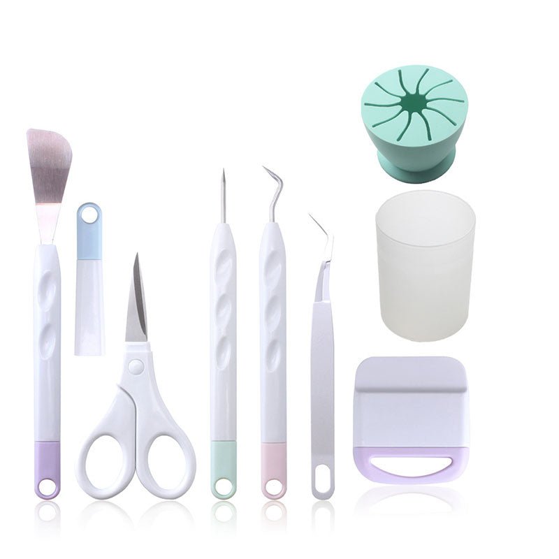 craftercuts Vinyl Weeding Tool Precision Tweezer Weeder Scraper Silhouette Cameo Tool DIY Cardstock Craft Kit for Cricut Machine Accessory