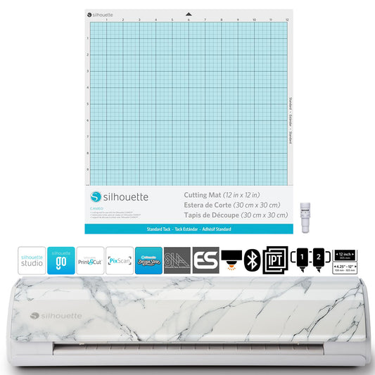 Silhouette America Vinyl Cutters Silhouette CAMEO 5 12" Wide Format Plotter- Bianco Carrara