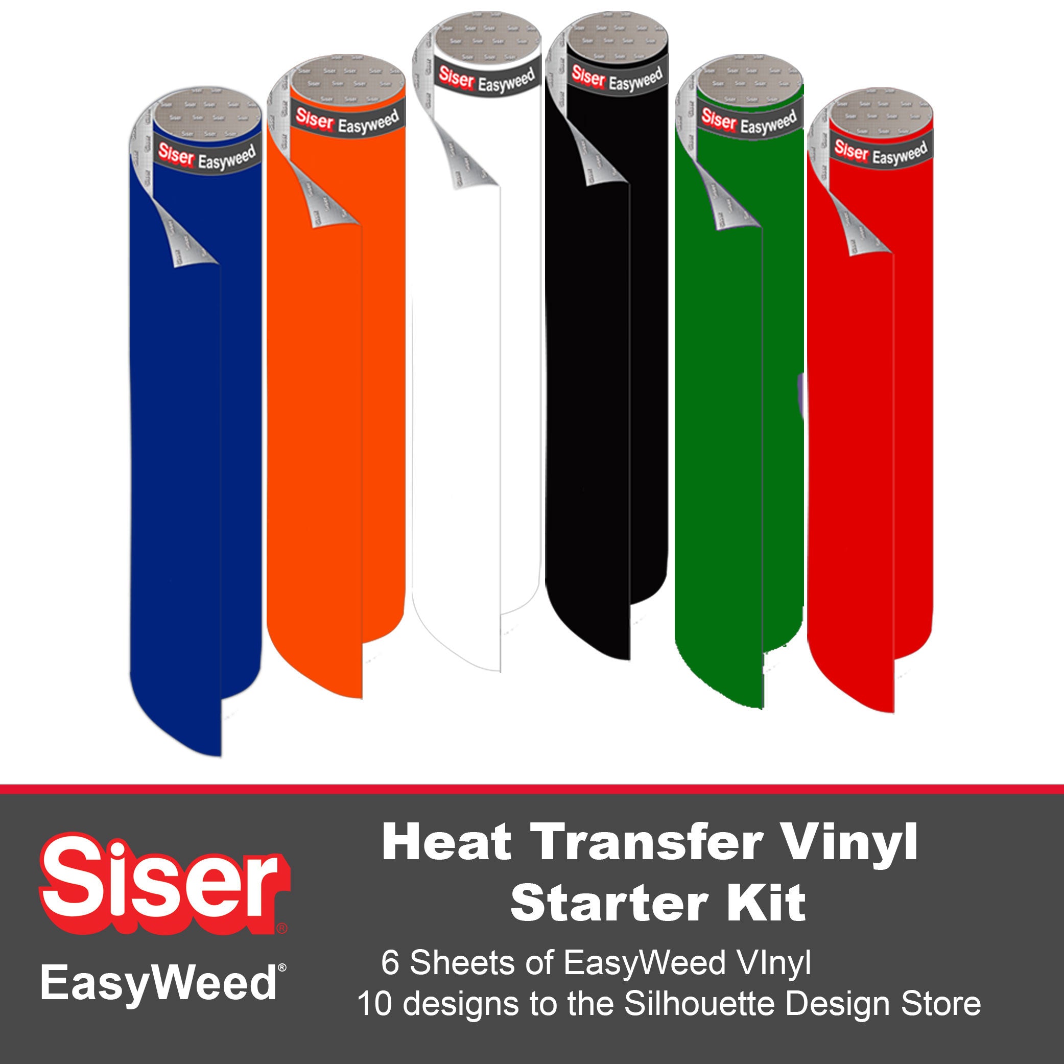 Silhouette Portrait 4 Bundle with Vinyl Starter Kit, Heat Transfer Starter Kit, 24 Pack of Pens, Tool Kit, Portrait 4 Start Up Guide with Extra