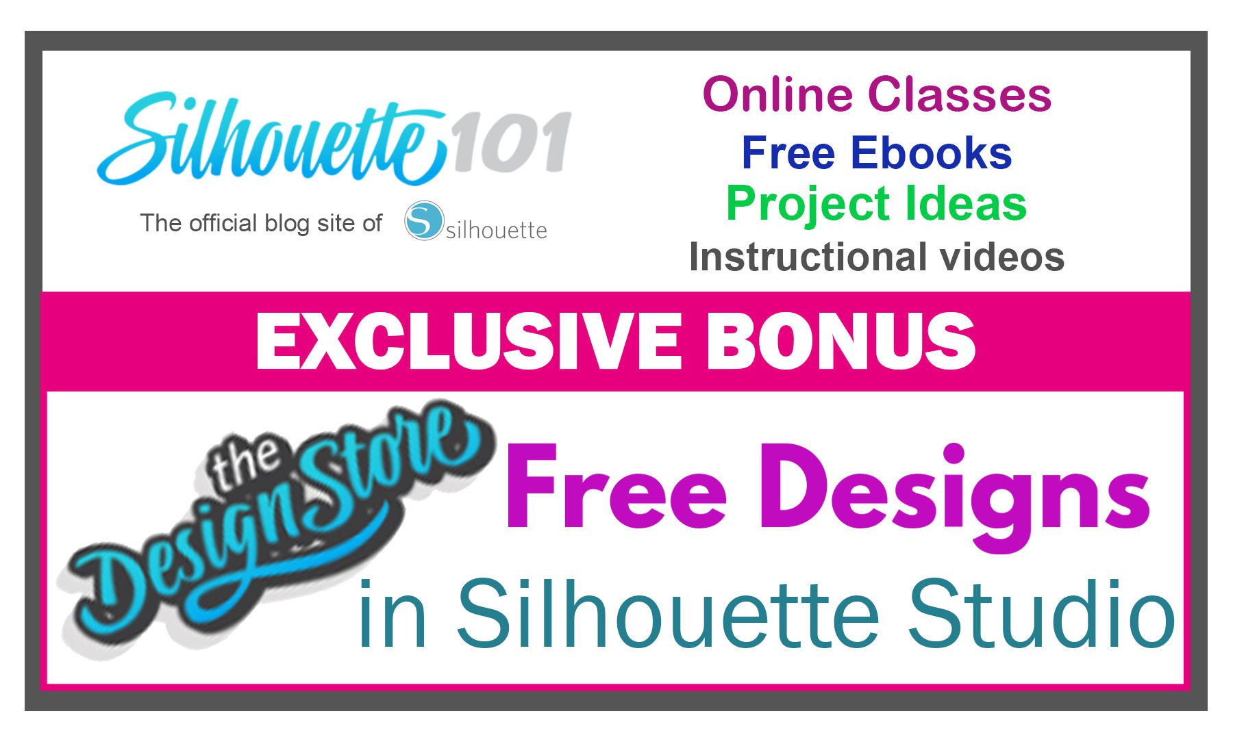 Silhouette Cameo 4 Plus Bundle with 2 Autoblades, 3 Different Cutting Mats, CC Vinyl Tool Kit, 100 Designs, and Access to Ebooks, Classes and More