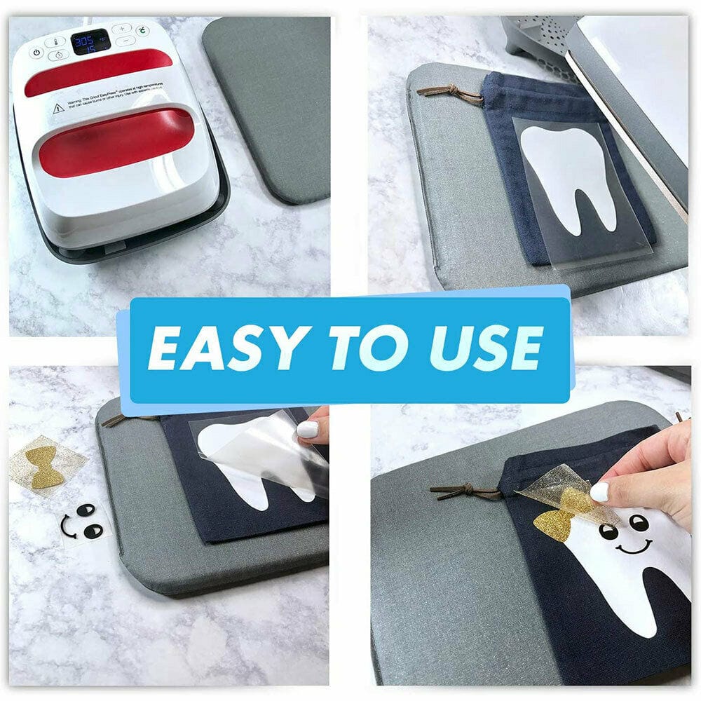 craftercuts Easy Press Protective Resistant Mat Pad for Small Heat Press Machines and HTV Iron On Projects