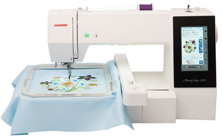 craftercuts Janome Memory Craft 500E Embroidery Machine