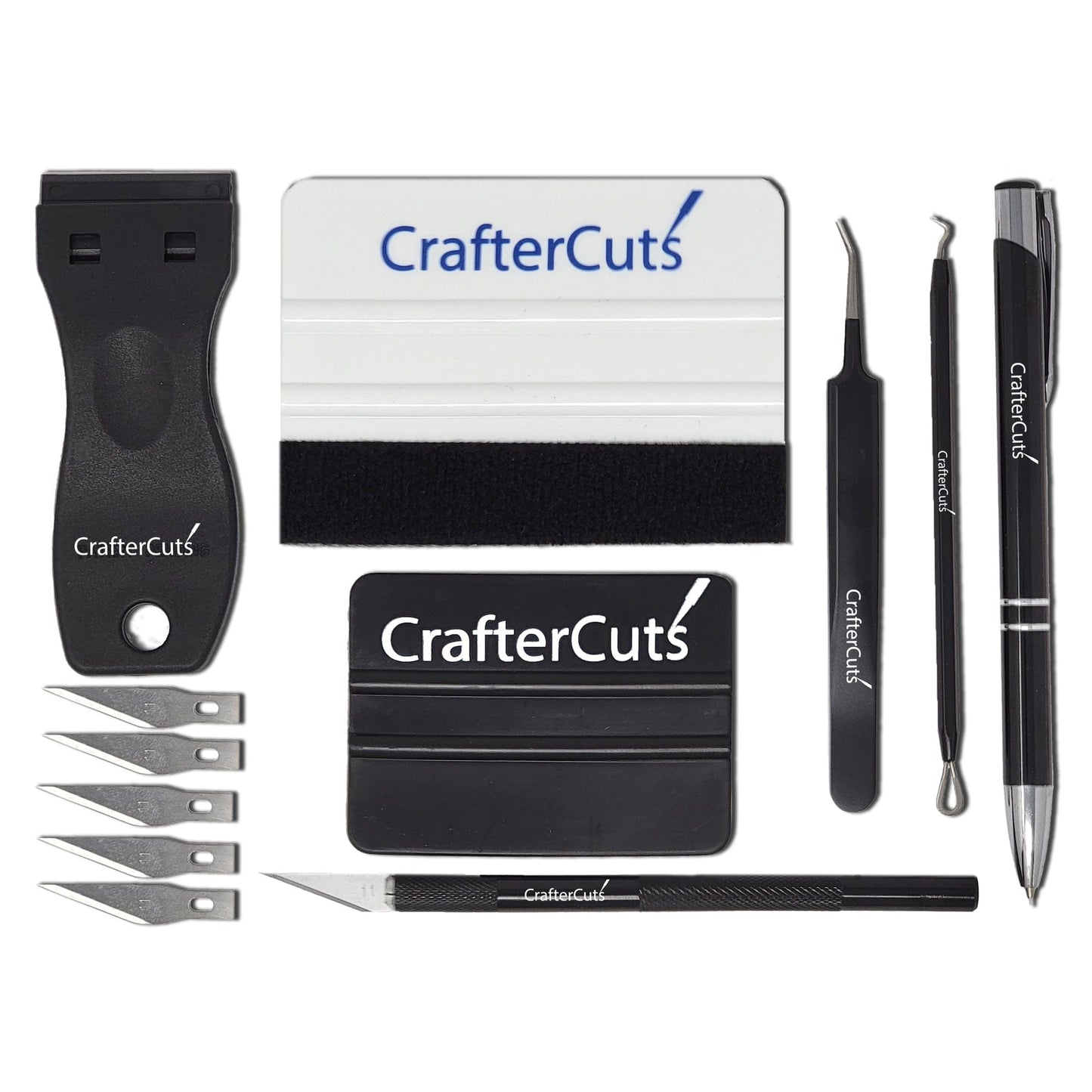 craftercuts Tools Black CrafterCuts 7 Piece Vinyl Tool Kit