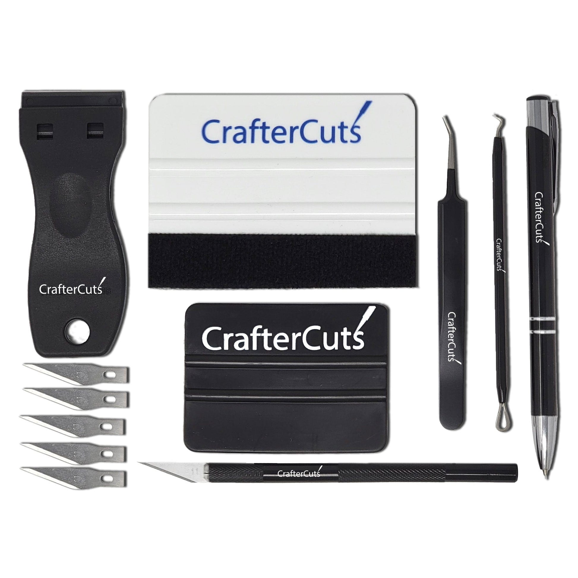 craftercuts Tools Black CrafterCuts 7 Piece Vinyl Tool Kit