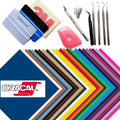 Oracal 651 24 Sheet Sampler Pack with CrafterCuts Deluxe Vinyl Tool Kit