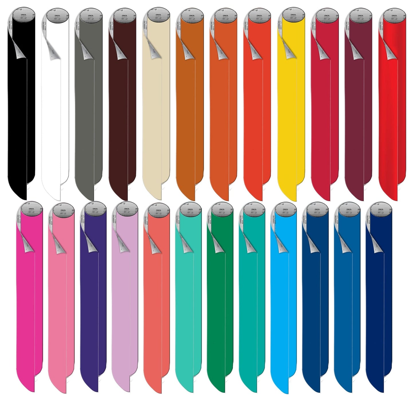 Oracal Oracal 651 Vinyl Sheets- 24 Pack
