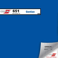 Oracal Vinyls 12 inch Sheet / Gentian 098 Oracal 651 Intermediate Vinyl 12 inch  x 12 inch Sheet
