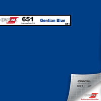 Oracal Vinyls 12 inch Sheet / Gentian Blue 051 Oracal 651 Intermediate Vinyl 12 inch  x 12 inch Sheet