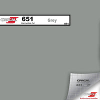Oracal Vinyls 12 inch Sheet / Grey 071 Oracal 651 Intermediate Vinyl 12 inch  x 12 inch Sheet