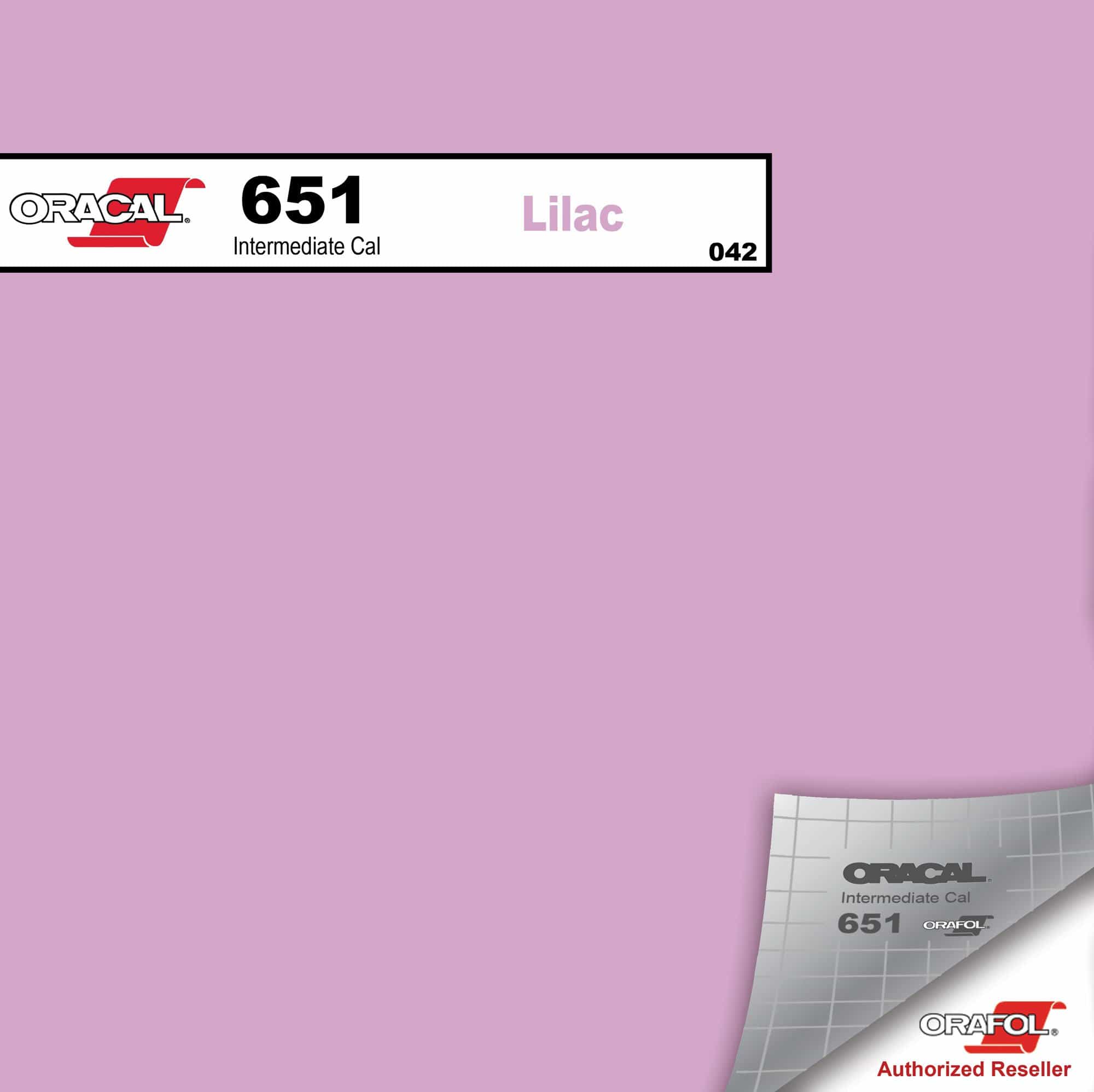 Oracal Vinyls 12 inch Sheet / Lilac 042 Oracal 651 Intermediate Vinyl 12 inch  x 12 inch Sheet