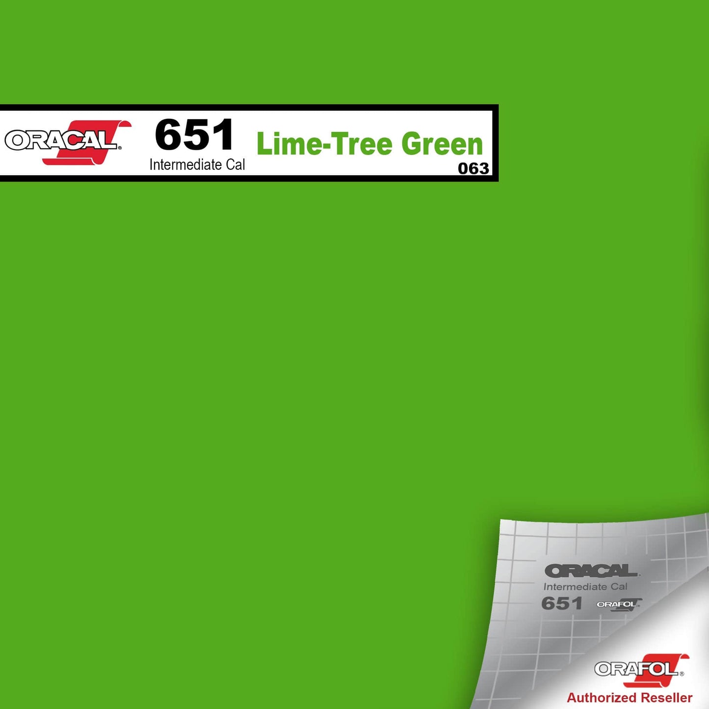Oracal Vinyls 12 inch Sheet / Lime-Tree Green 063 Oracal 651 Intermediate Vinyl 12 inch  x 12 inch Sheet