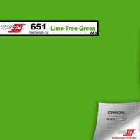 Oracal Vinyls 12 inch Sheet / Lime-Tree Green 063 Oracal 651 Intermediate Vinyl 12 inch  x 12 inch Sheet