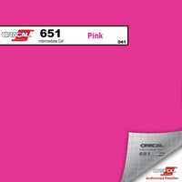 Oracal Vinyls 12 inch Sheet / Pink 041 Oracal 651 Intermediate Vinyl 12 inch  x 12 inch Sheet