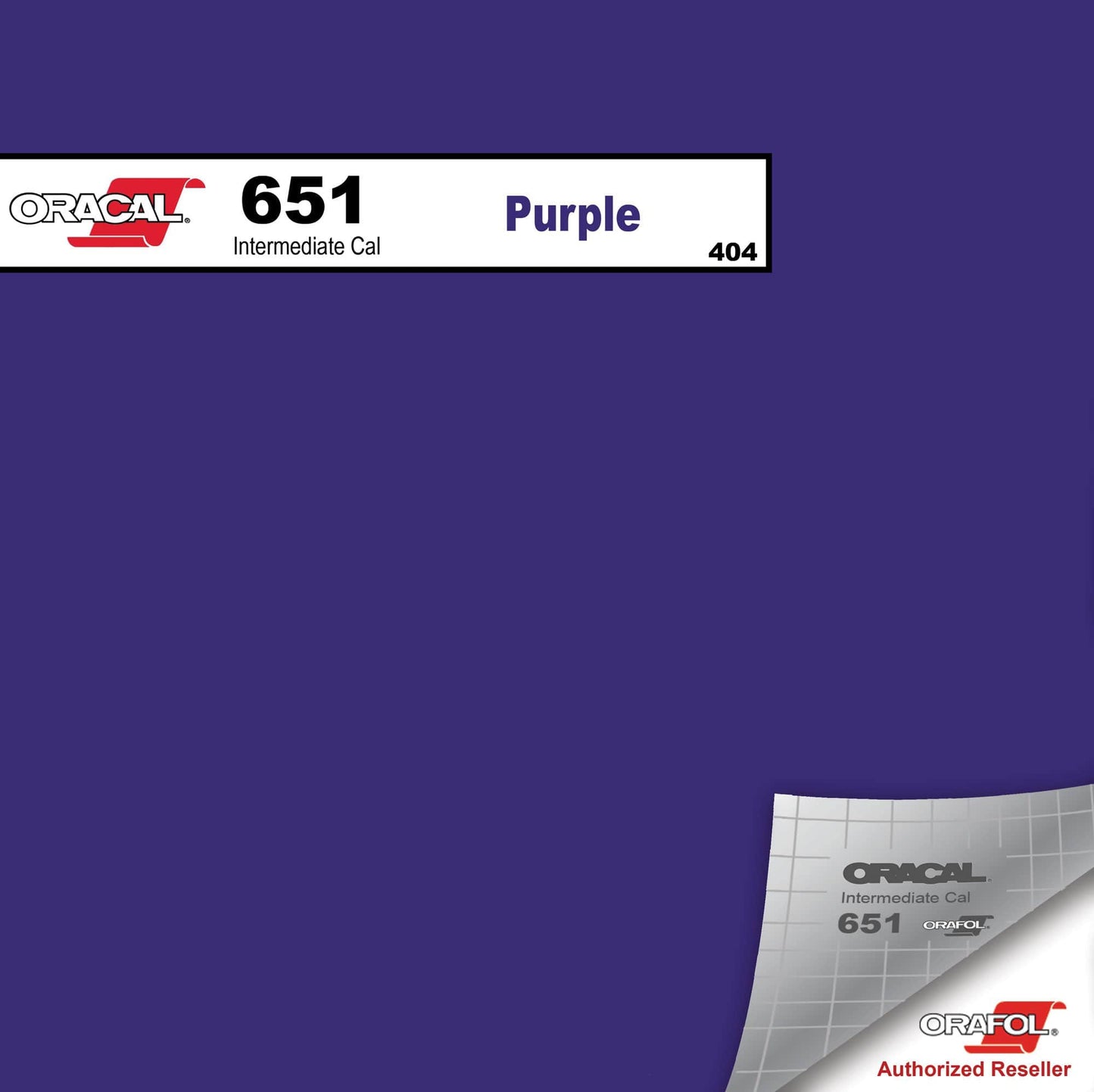 Oracal Vinyls 12 inch Sheet / Purple 404 Oracal 651 Intermediate Vinyl 12 inch  x 12 inch Sheet