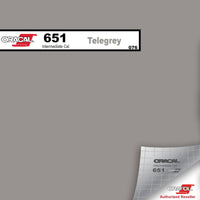 Oracal Vinyls 12 inch Sheet / Telegrey 076 Oracal 651 Intermediate Vinyl 12 inch  x 12 inch Sheet