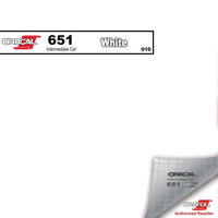 Oracal Vinyls 12 inch Sheet / White 010 Oracal 651 Intermediate Vinyl 12 inch  x 12 inch Sheet