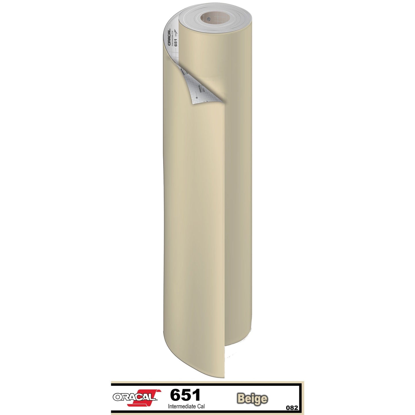 Oracal Vinyls 15 inch Roll X 50 Yard / Beige 082 Oracal 651 Intermediate Vinyl 15 inch  x 50 yard Roll